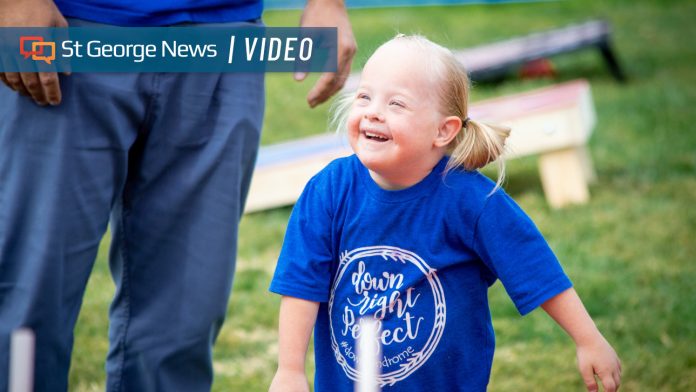 Over 100 gather for 'Mighty Steps' walk in St George to celebrate loved ones with Down syndrome - St George News
