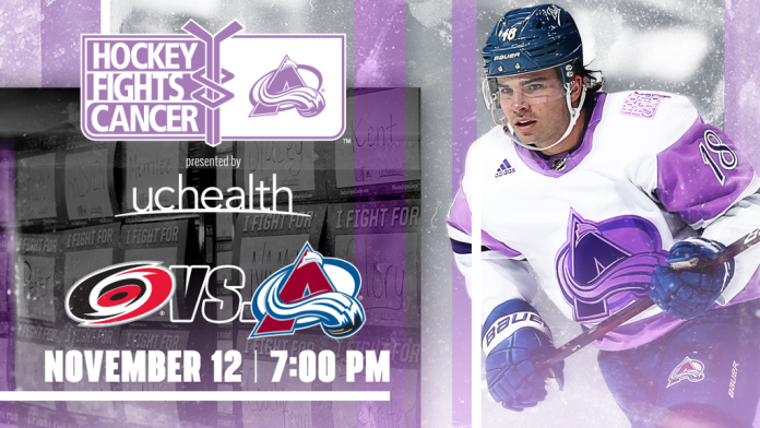 Colorado Avalanche 2022 Hockey Fights Cancer Night
